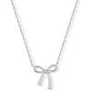 imagePAVOI 14K Gold Plated Dainty Cubic Zirconia Pendant Necklace for Women  Dot Elephant Butterfly Pineapple Lock Knot Palm Tree Bow Smiley Pendant  Layering Chain NecklacesWhite Gold