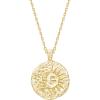 imagePAVOI 14K Gold Plated Engraved Coin Pendant Necklaces for Women  Byzantine Coin Pendants  Bohemian Necklace18k yellow gold vermeil