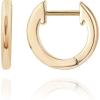 imagePAVOI 14K Gold Plated Gold Vermeil S925 Sterling Silver Cuff Earrings Huggie Stud  Small Hoop Earrings for WomenYellow Gold