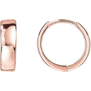 imagePAVOI 14K Gold Plated Sterling Silver Post Huggie Earrings  Small Hoop Earrings for Women14K Gold Plated