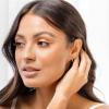 imagePAVOI 14K Gold Plated 925 Sterling Silver Post Twisted Huggie Earring  Womens Mini Hoop EarringsRose Gold