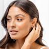 imagePAVOI 14K Gold Plated 925 Sterling Silver Post Twisted Huggie Earring  Womens Mini Hoop EarringsWhite Gold