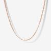 imagePAVOI 14K Gold Plated Adjustable Link Chain Necklace for Women  Box Rope Sphere Bead Serpentine Anchor Mariner Gold Chain NecklacesRose Gold