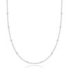 imagePAVOI 14K Gold Plated Adjustable Link Chain Necklace for Women  Box Rope Sphere Bead Serpentine Anchor Mariner Gold Chain NecklacesWhite Gold