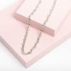 imagePAVOI 14K Gold Plated Adjustable Link Chain Necklace for Women  Box Rope Sphere Bead Serpentine Anchor Mariner Gold Chain NecklacesWhite Gold