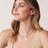 imagePAVOI 14K Gold Plated Adjustable Link Chain Necklace for Women  Box Rope Sphere Bead Serpentine Anchor Mariner Gold Chain NecklacesYellow Gold