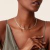 imagePAVOI 14K Gold Plated Adjustable Link Chain Necklace for Women  Box Rope Sphere Bead Serpentine Anchor Mariner Gold Chain NecklacesYellow Gold