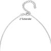 imagePAVOI 14K Gold Plated Circle CZ Solitaire Necklace  Elegant Bezel Pendant  Dainty Cubic Zirconia Halo Choker Necklaces for WomenWhite Gold