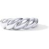 imagePAVOI 14K Gold Plated Croissant Dome Rings for Women  Trendy Twisted Braided Band  Chunky Signet Stackable Ring Stetement JewelryWhite Gold