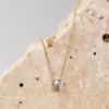 imagePAVOI 14K Gold Plated Crystal Solitaire 15 Carat 73mm Cubic Zirconia Dainty Choker Necklace  Gold Necklaces for WomenRose Gold