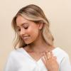 imagePAVOI 14K Gold Plated Crystal Solitaire 15 Carat 73mm Cubic Zirconia Dainty Choker Necklace  Gold Necklaces for WomenRose Gold
