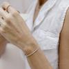 imagePAVOI 14K Gold Plated Cubic Zirconia Classic Tennis Bracelet for Women  Adjustable SliderYellow Gold