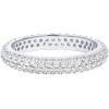 imagePAVOI 14K Gold Plated Cubic Zirconia Double Row Eternity Band for WomenWhite Gold