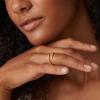 imagePAVOI 14K Gold Plated Cubic Zirconia Open Twist Eternity Band for WomenYellow Gold