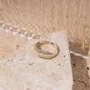 imagePAVOI 14K Gold Plated Cubic Zirconia Open Twist Eternity Band for WomenYellow Gold