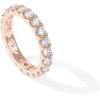 imagePAVOI 14K Gold Plated Cubic Zirconia Stackable Eternity Ring  30mm Gold Wedding Ring for Women  Fake Promise Band Stacking JewelryRose Gold