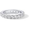 imagePAVOI 14K Gold Plated Cubic Zirconia Stackable Eternity Ring  30mm Gold Wedding Ring for Women  Fake Promise Band Stacking JewelryWhite Gold