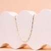 imagePAVOI 14K Gold Plated Curb Paperclip Box Sphere Bead Snake Herringbone and Figaro Chain Adjustable Necklace18K Yellow Vermeil