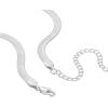 imagePAVOI 14K Gold Plated Curb Paperclip Box Sphere Bead Snake Herringbone and Figaro Chain Adjustable NecklaceWhite Gold
