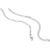 imagePAVOI 14K Gold Plated Curb Paperclip Box Sphere Bead Snake Herringbone and Figaro Chain Adjustable NecklaceWhite Gold