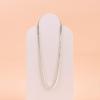 imagePAVOI 14K Gold Plated Curb Paperclip Box Sphere Bead Snake Herringbone and Figaro Chain Adjustable NecklaceWhite Gold