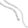 imagePAVOI 14K Gold Plated Curb Paperclip Box Sphere Bead Snake Herringbone and Figaro Chain Adjustable NecklaceWhite Gold