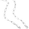 imagePAVOI 14K Gold Plated Curb Paperclip Box Sphere Bead Snake Herringbone and Figaro Chain Adjustable NecklaceWhite Gold