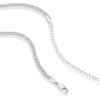 imagePAVOI 14K Gold Plated Curb Paperclip Box Sphere Bead Snake Herringbone and Figaro Chain Adjustable NecklaceWhite Gold