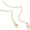 imagePAVOI 14K Gold Plated Curb Paperclip Box Sphere Bead Snake Herringbone and Figaro Chain Adjustable NecklaceYellow Gold