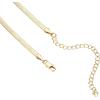 imagePAVOI 14K Gold Plated Curb Paperclip Box Sphere Bead Snake Herringbone and Figaro Chain Adjustable NecklaceYellow Gold