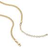 imagePAVOI 14K Gold Plated Curb Paperclip Box Sphere Bead Snake Herringbone and Figaro Chain Adjustable NecklaceYellow Gold