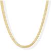 imagePAVOI 14K Gold Plated Curb Paperclip Box Sphere Bead Snake Herringbone and Figaro Chain Adjustable NecklaceYellow Gold
