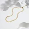 imagePAVOI 14K Gold Plated Curb Paperclip Box Sphere Bead Snake Herringbone and Figaro Chain Adjustable NecklaceYellow Gold