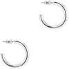 imagePAVOI 14K Gold Plated Hoop Earrings For Women  35mm Thick Infinity Gold Hoops Women Earrings  Plated Loop  Lightweight SetWhite Gold