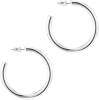 imagePAVOI 14K Gold Plated Hoop Earrings For Women  35mm Thick Infinity Gold Hoops Women Earrings  Plated Loop  Lightweight SetWhite Gold