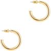 imagePAVOI 14K Gold Plated Hoop Earrings For Women  35mm Thick Infinity Gold Hoops Women Earrings  Plated Loop  Lightweight SetYellow Gold