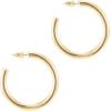 imagePAVOI 14K Gold Plated Hoop Earrings For Women  35mm Thick Infinity Gold Hoops Women Earrings  Plated Loop  Lightweight SetYellow Gold