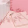 imagePAVOI 14K Gold Plated Rings with Cubic Zirconia Love and Stackable 3mm Princess Cut Rings for WomenRose Gold
