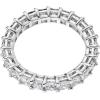 imagePAVOI 14K Gold Plated Rings with Cubic Zirconia Love and Stackable 3mm Princess Cut Rings for WomenWhite Gold