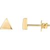 imagePAVOI 14K Gold Plated Sterling Silver Bar Dot Heart Triangle Star Cat  Dainty Earrings for WomenYellow Gold