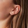 imagePAVOI 14K Gold Plated Sterling Silver Celestial Lightning Bolt Moon and Star Earrings  Dainty Earrings for WomenRose Gold