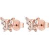 imagePAVOI 14K Gold Plated Sterling Silver Celestial Lightning Bolt Moon and Star Earrings  Dainty Earrings for WomenRose Gold