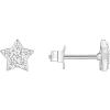 imagePAVOI 14K Gold Plated Sterling Silver Celestial Lightning Bolt Moon and Star Earrings  Dainty Earrings for WomenWhite Gold