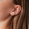 imagePAVOI 14K Gold Plated Sterling Silver Celestial Lightning Bolt Moon and Star Earrings  Dainty Earrings for WomenWhite Gold