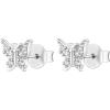 imagePAVOI 14K Gold Plated Sterling Silver Celestial Lightning Bolt Moon and Star Earrings  Dainty Earrings for WomenWhite Gold