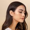 imagePAVOI 14K Gold Plated Sterling Silver Celestial Lightning Bolt Moon and Star Earrings  Dainty Earrings for WomenWhite Gold