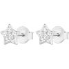imagePAVOI 14K Gold Plated Sterling Silver Celestial Lightning Bolt Moon and Star Earrings  Dainty Earrings for WomenWhite Gold