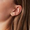 imagePAVOI 14K Gold Plated Sterling Silver Celestial Lightning Bolt Moon and Star Earrings  Dainty Earrings for WomenYellow Gold