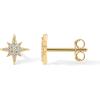 imagePAVOI 14K Gold Plated Sterling Silver Celestial Lightning Bolt Moon and Star Earrings  Dainty Earrings for WomenYellow Gold