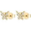 imagePAVOI 14K Gold Plated Sterling Silver Celestial Lightning Bolt Moon and Star Earrings  Dainty Earrings for WomenYellow Gold
